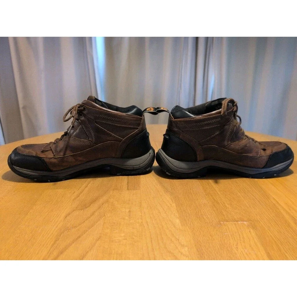 Ariat Men's Brown ATS Terrai Leather Hiking Horse Riding Boots Size 10 EE